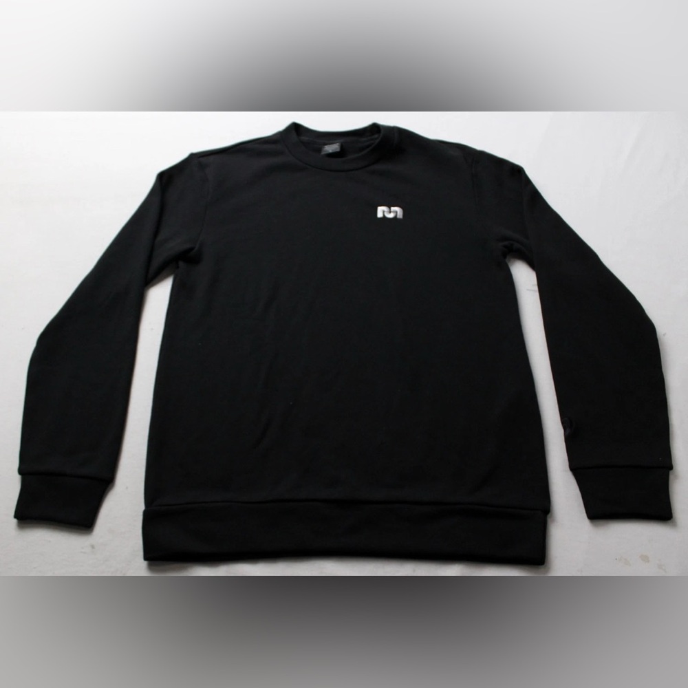Asics Men's Soft Long Sleeve Graphic Sweat Crew Neck Top Black - Size XL